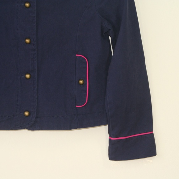 Gymboree Cotton Jacket with Pink Piping - Picture 3 of 7